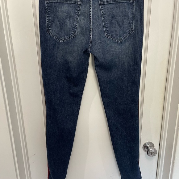 MOTHER The Looker - High Waisted - Here Kitty,Kitty Glitter Racer jeans (sz30) - Picture 6 of 15